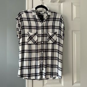 Rails sleeveless button down